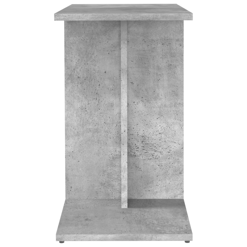 Tavolino Grigio Cemento 50x30x50 cm in Legno Multistrato - homemem39