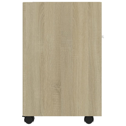 Credenza con Ruote Rovere Sonoma 33x38x60 cm Legno Multistrato - homemem39