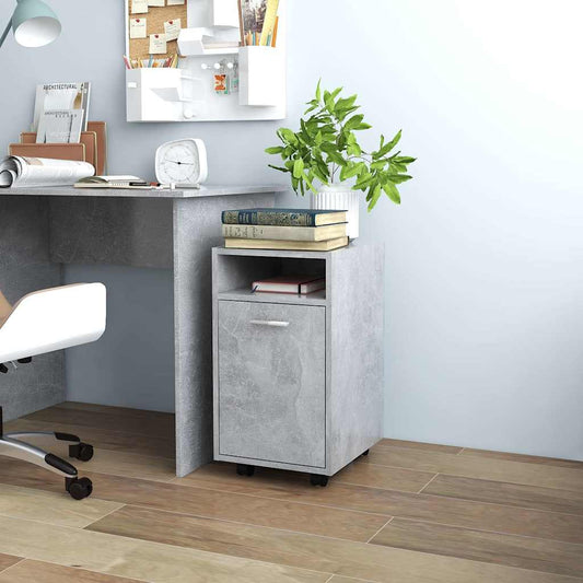 Credenza con Ruote 33x38x60 cm legno multistrato