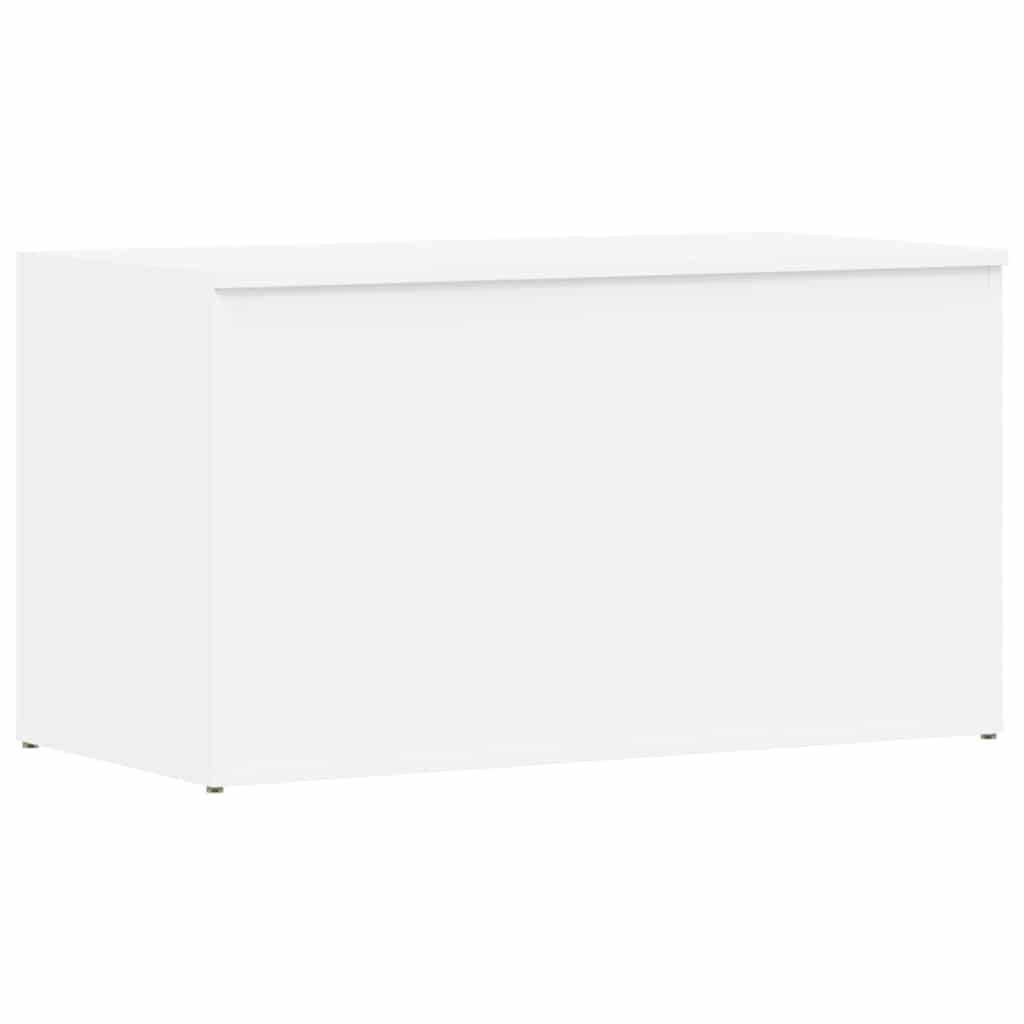 Cassapanca Bianca 84x42x46 cm in Legno Ingegnerizzato