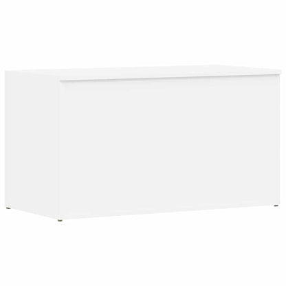 Cassapanca Bianca 84x42x46 cm in Legno Ingegnerizzato