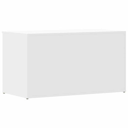 Cassapanca Bianca 84x42x46 cm in Legno Ingegnerizzato