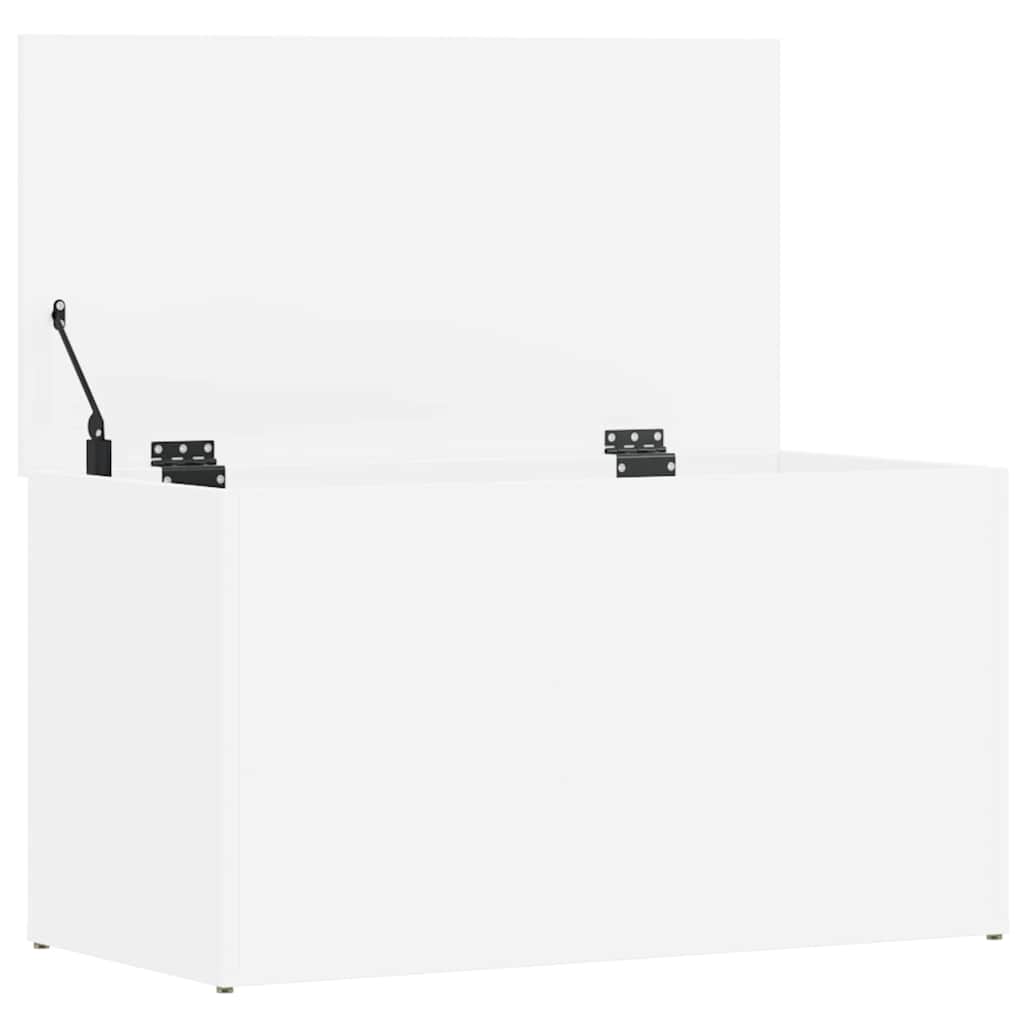 Cassapanca Bianca 84x42x46 cm in Legno Ingegnerizzato