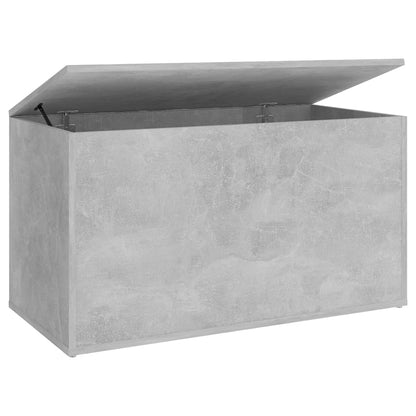 Cassapanca Grigio Cemento 84x42x46 cm in Legno Ingegnerizzato