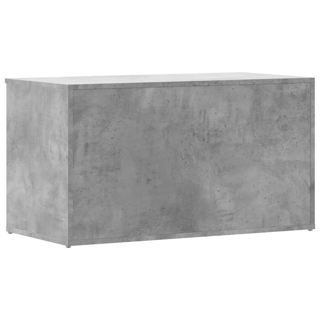 Cassapanca Grigio Cemento 84x42x46 cm in Legno Ingegnerizzato