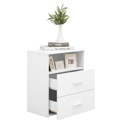 Comodino Bianco 50x32x60 cm | homemem39