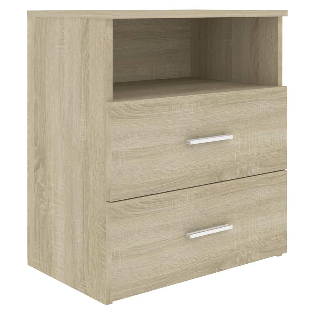 Comodini 2pz Rovere Sonoma 50x32x60 cm - homemem39