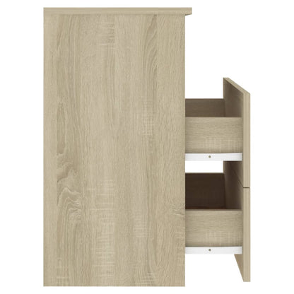 Comodini 2pz Rovere Sonoma 50x32x60 cm - homemem39