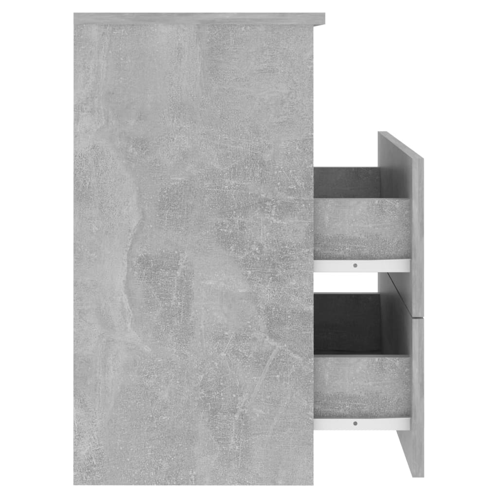 Comodino Grigio Cemento 50x32x60 cm - homemem39