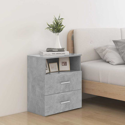 Comodino Grigio Cemento 50x32x60 cm | homemem39