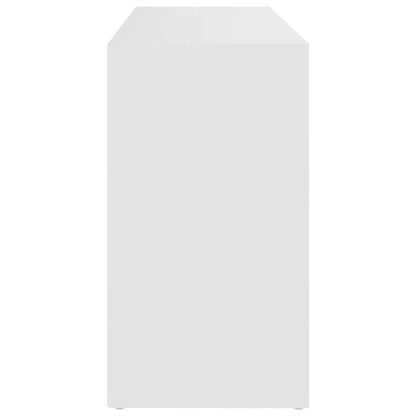 Scarpiera con Panchina Bianco 103x30x55 cm in Multistrato - homemem39