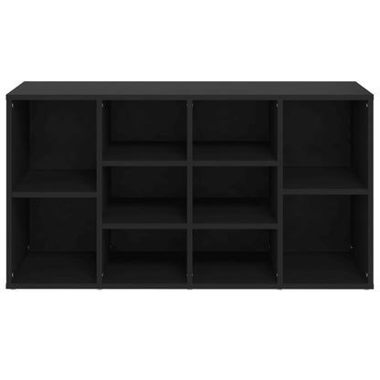 Scarpiera con Panchina Nera 103x30x55 cm Legno Multistrato - homemem39