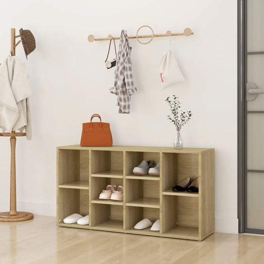 Scarpiera con Panchina Rovere Sonoma 103x30x55 cm Multistrato - homemem39