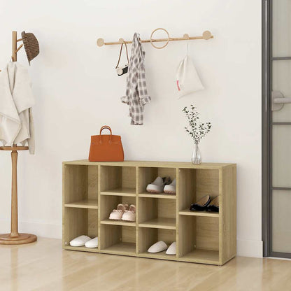 Scarpiera con Panchina Rovere Sonoma 103x30x55 cm Multistrato