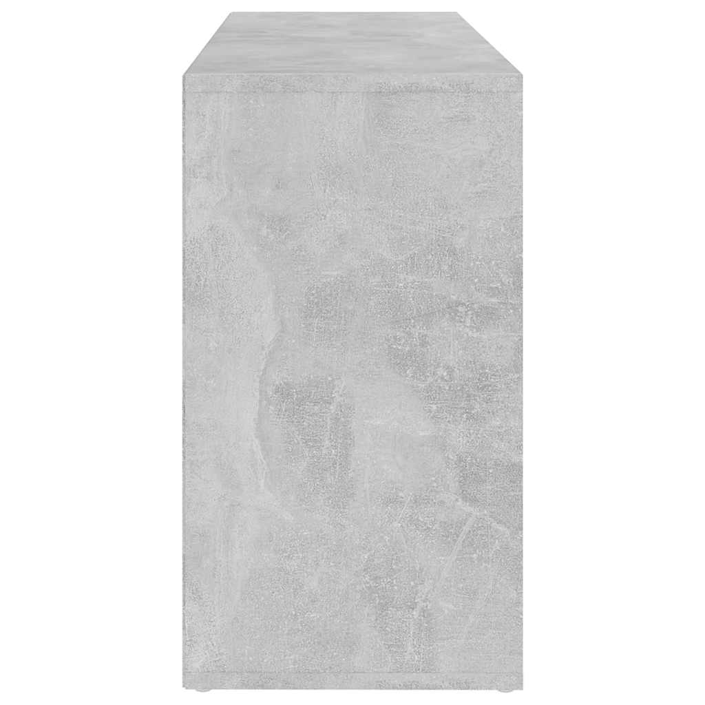 Scarpiera con Panchina Grigio Cemento 103x30x55cm Multistrato - homemem39