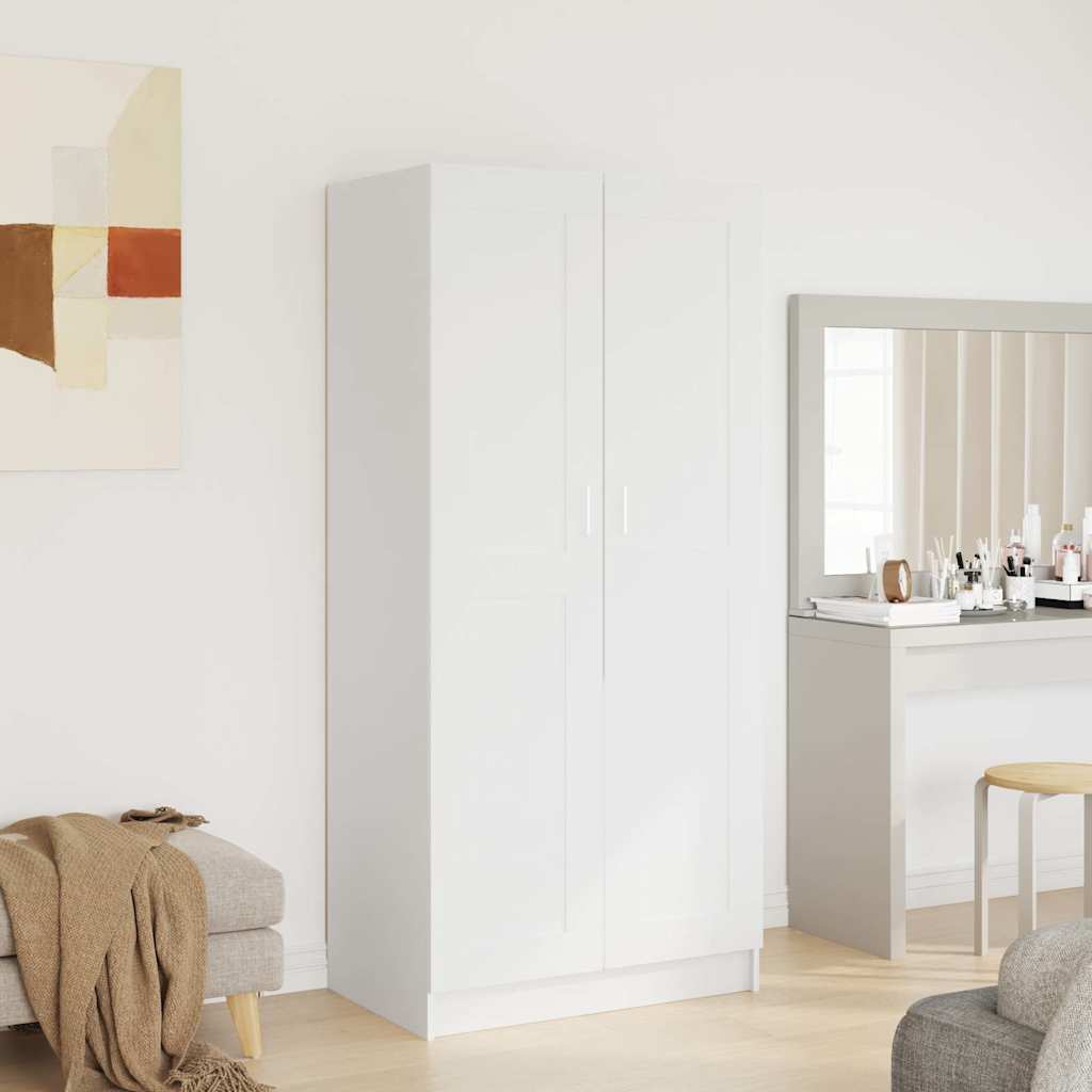 Armadio Bianco 82,5x51,5x180 cm in Legno Multistrato