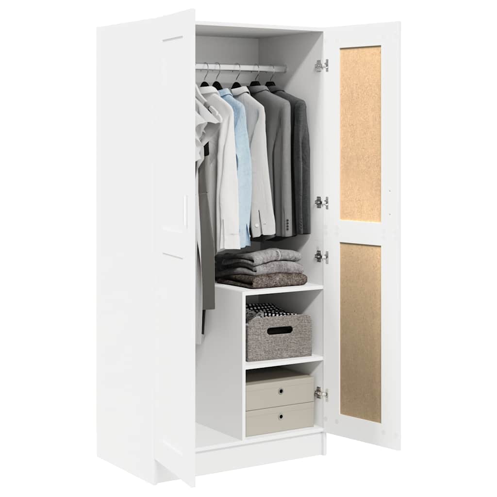 Armadio Bianco 82,5x51,5x180 cm in Legno Multistrato