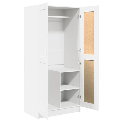 Armadio Bianco 82,5x51,5x180 cm in Legno Multistrato