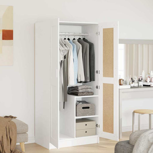 Armadio Bianco 82,5x51,5x180 cm in Legno Multistrato
