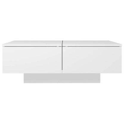 Tavolino da Salotto Bianco 90x60x31 cm in Legno Multistrato | homemem39