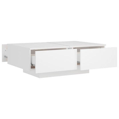 Tavolino da Salotto Bianco 90x60x31 cm in Legno Multistrato | homemem39
