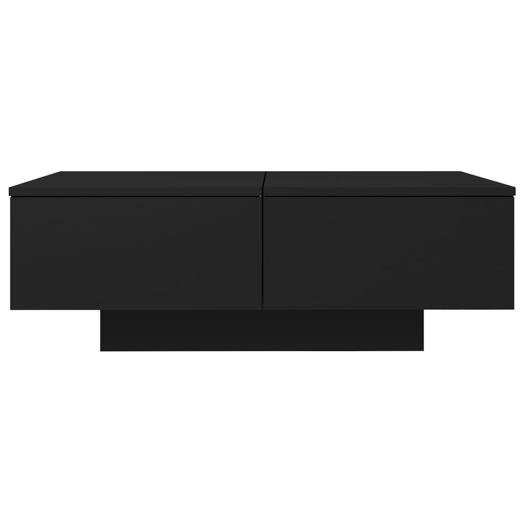 Tavolino da Salotto Nero 90x60x31 cm in Legno Multistrato - homemem39