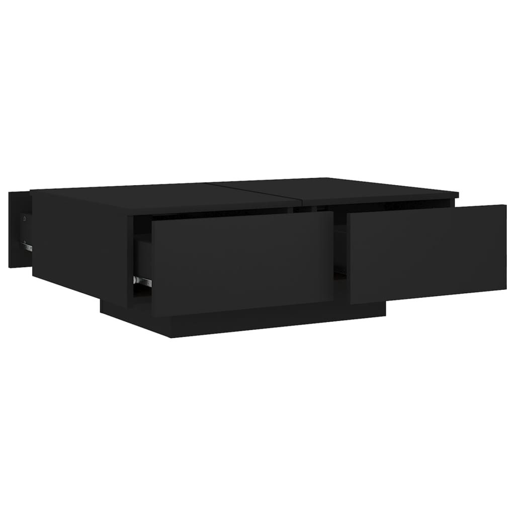 Tavolino da Salotto Nero 90x60x31 cm in Legno Multistrato - homemem39