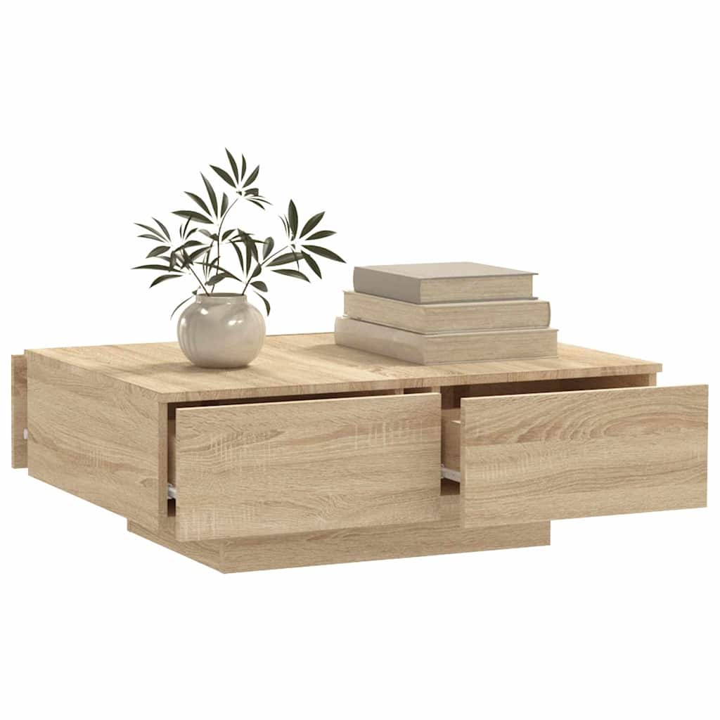 Tavolino da Salotto Rovere Sonoma 90x60x31 cm Legno Multistrato | homemem39