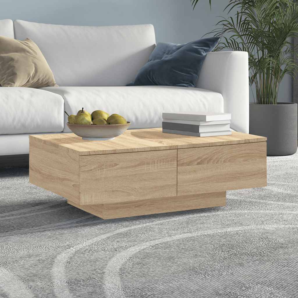 Tavolino da Salotto Rovere Sonoma 90x60x31 cm Legno Multistrato | homemem39