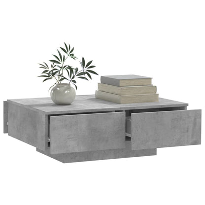 Tavolino da Salotto Grigio Cemento 90x60x31cm Legno Multistrato | homemem39