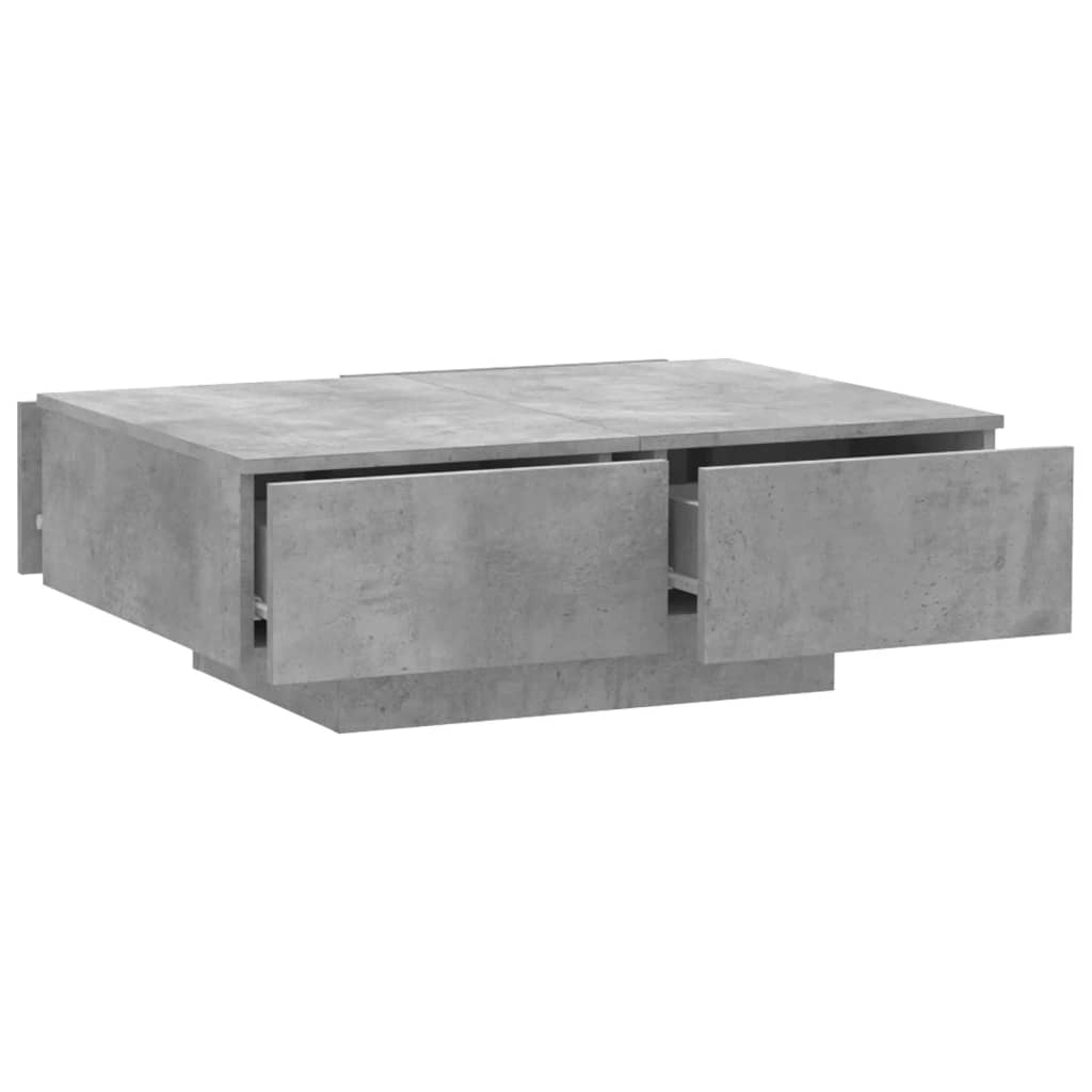 Tavolino da Salotto Grigio Cemento 90x60x31cm Legno Multistrato | homemem39