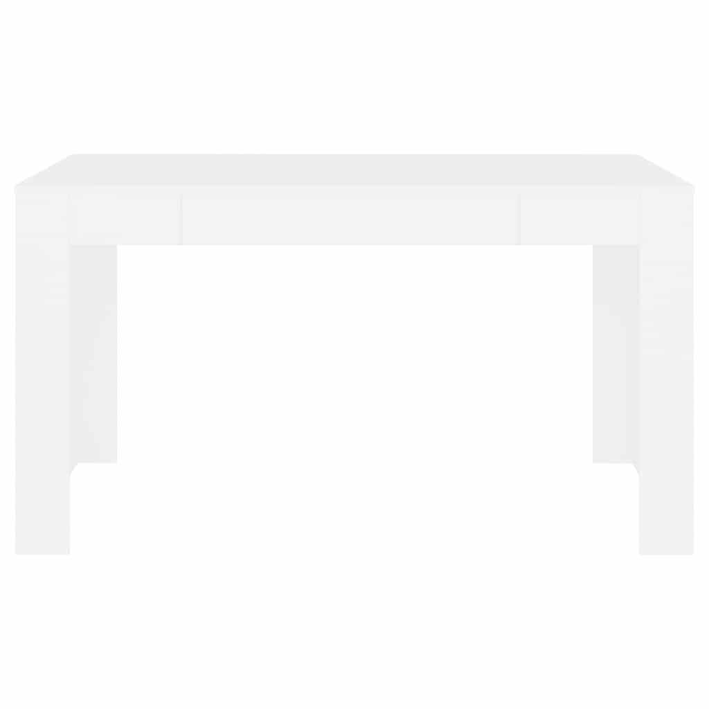 Tavolo da Pranzo Bianco 140x74,5x76 cm in Legno Multistrato - homemem39