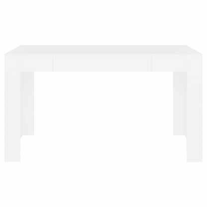 Tavolo da Pranzo Bianco 140x74,5x76 cm in Legno Multistrato - homemem39