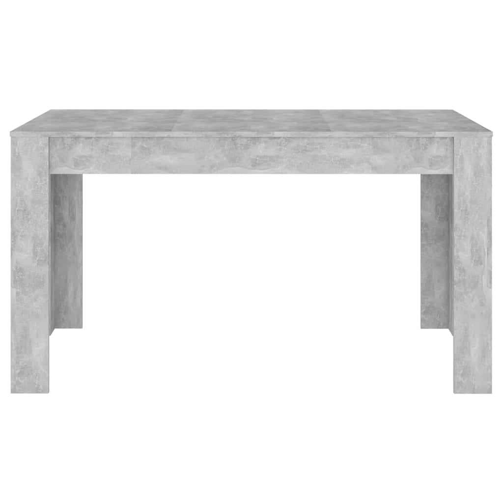 Tavolo da Pranzo Grigio Cemento 140x74,5x76cm Legno Multistrato - homemem39