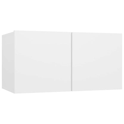 Mobili Porta TV Pensili 3pz Bianchi 60x30x30 cm