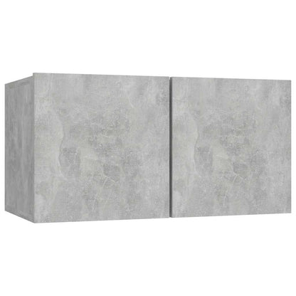 Mobili Porta TV Pensili 2pz Grigio Cemento 60x30x30 cm