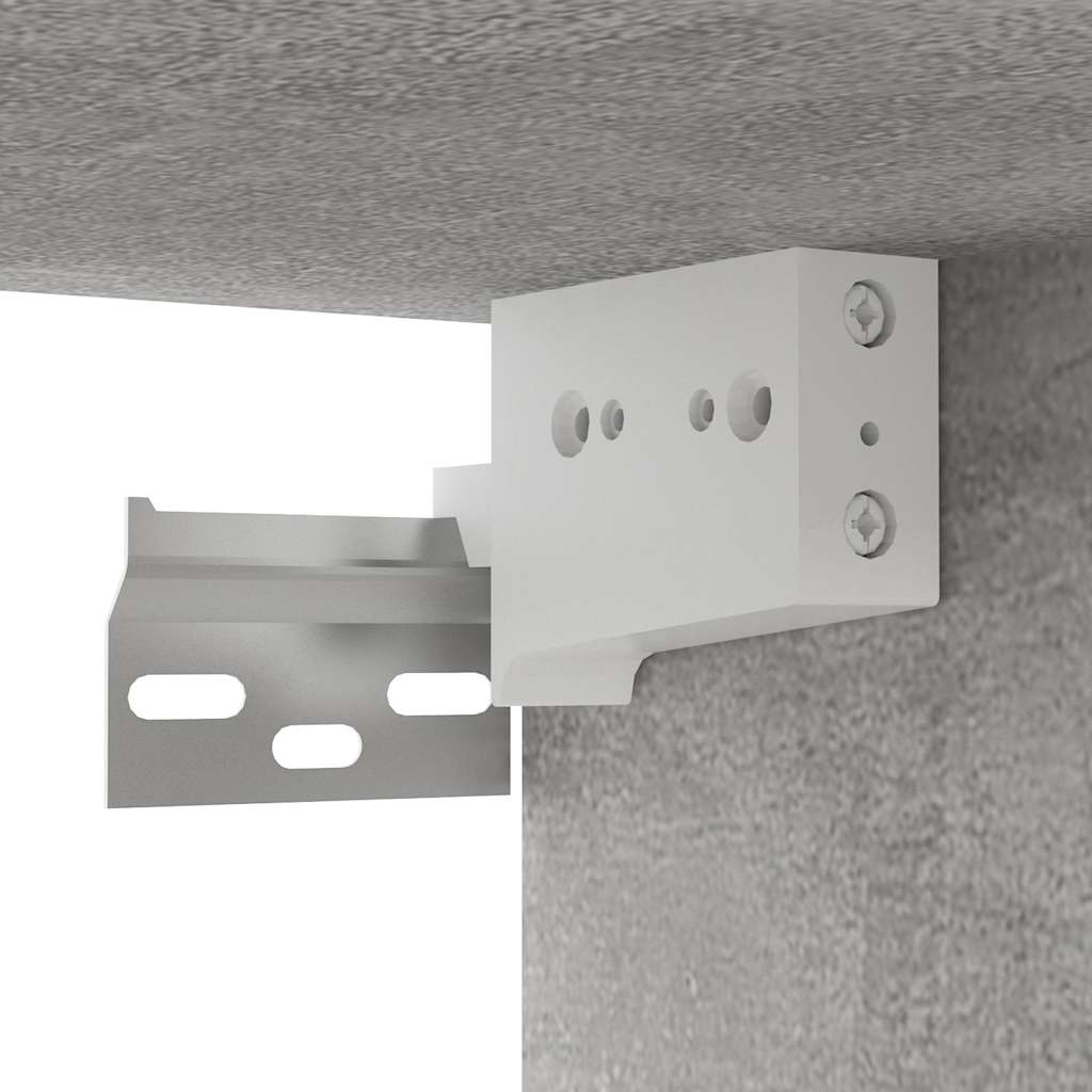 Mobili Porta TV Pensili 2pz Grigio Cemento 60x30x30 cm