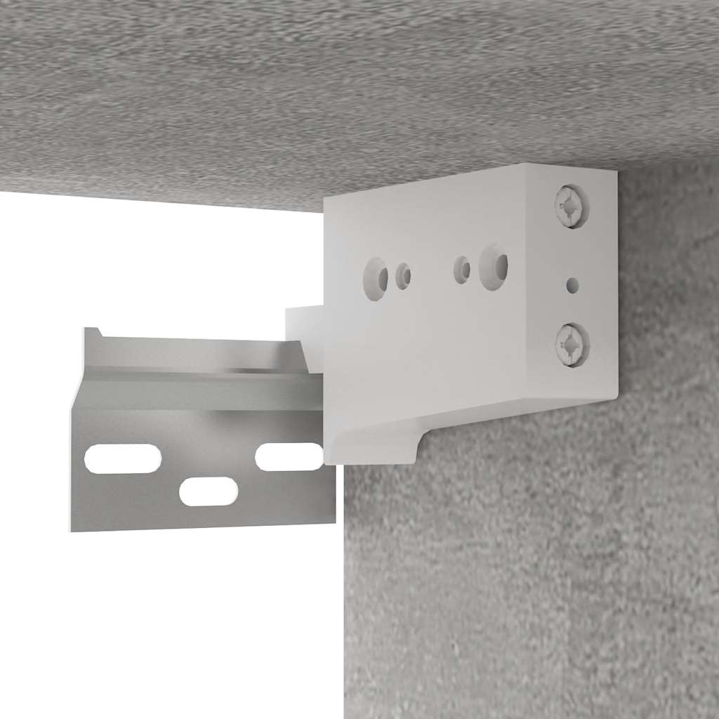 Mobili Porta TV Pensili 2pz Grigio Cemento 60x30x30 cm