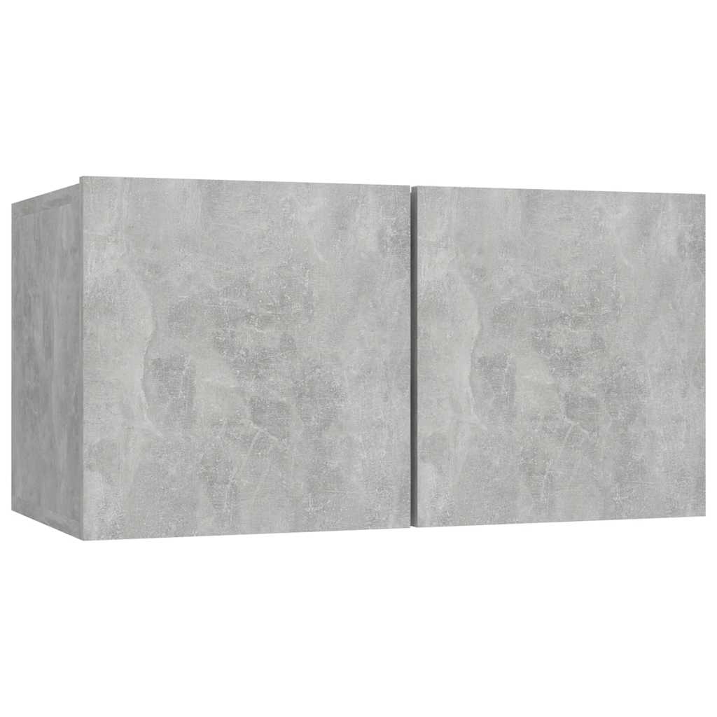 Mobili Porta TV Pensili 3pz Grigio Cemento 60x30x30 cm
