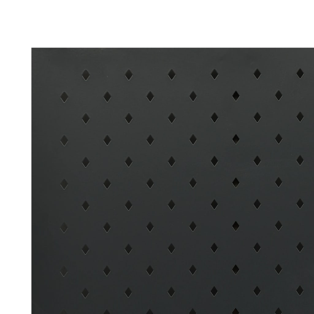 Paravento a 3 Pannelli Nero 120x180 cm in Acciaio | homemem39