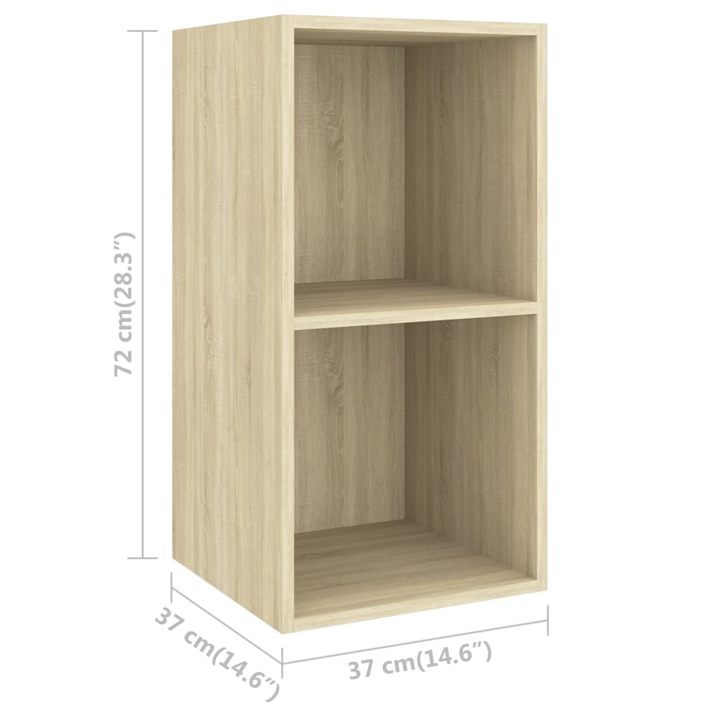 Set Mobili TV 3 pz Rovere Sonoma in Legno Multistrato - homemem39