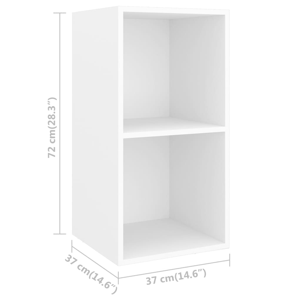 Set di Mobili Porta TV 4 pz Bianco in Legno Multistrato - homemem39
