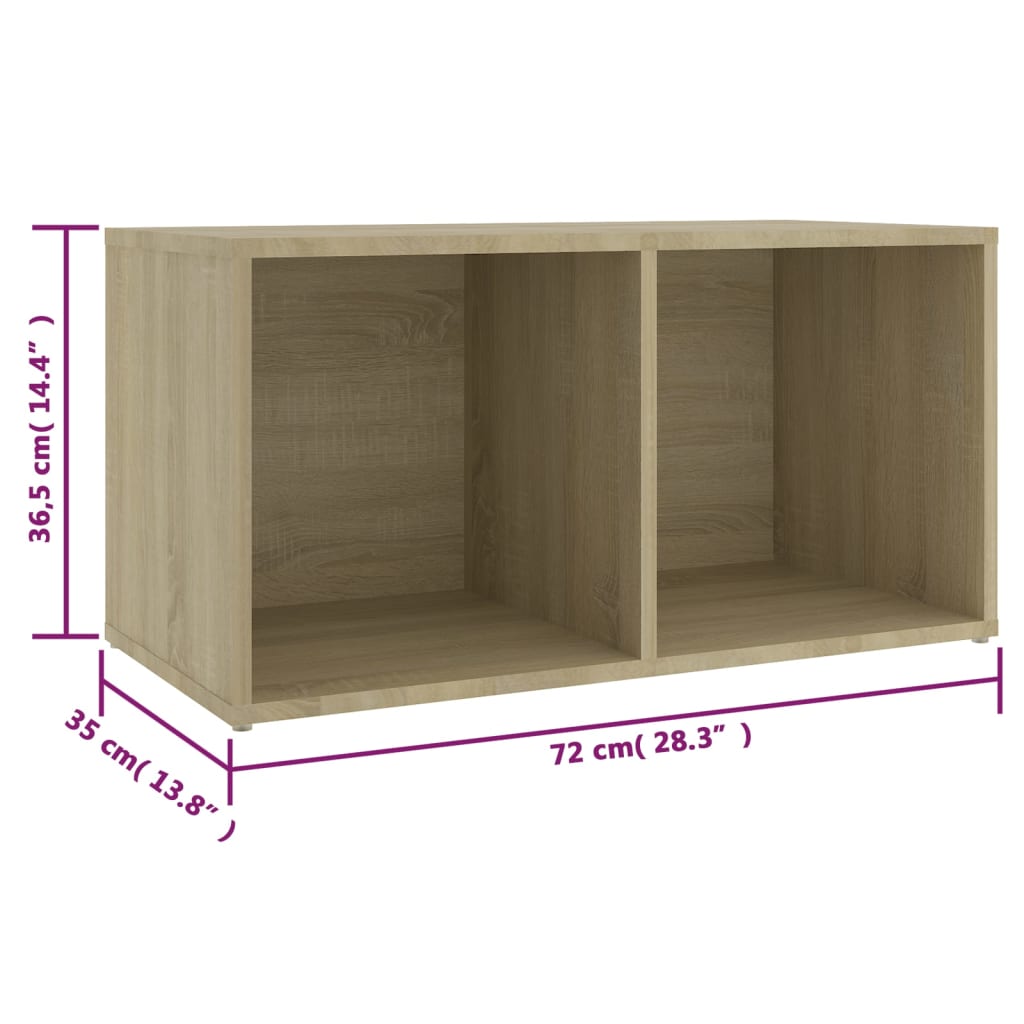 Mobili TV 2 pz Rovere Sonoma 72x35x36,5 cm in Legno Multistrato - homemem39