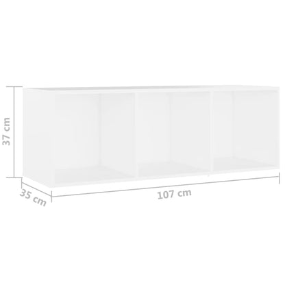 Mobili TV 3 pz Bianchi 107x35x37 cm in Legno Multistrato - homemem39