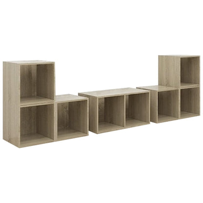 Set Mobile TV 6 pz Rovere Sonoma in Legno Multistrato - homemem39