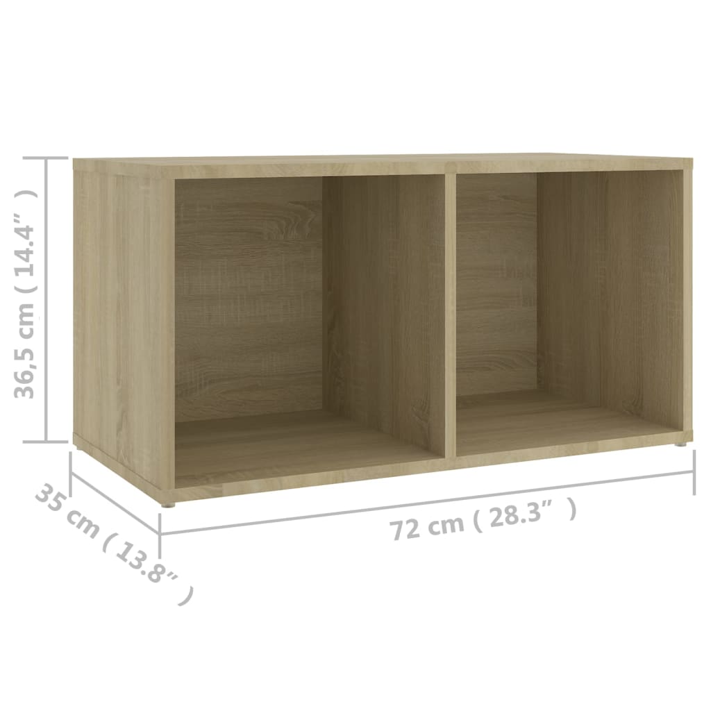 Set Mobile TV 3 pz Rovere Sonoma in Legno Multistrato