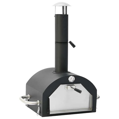 Forno per Pizza e Barbecue 3-in-1 Nero | homemem39