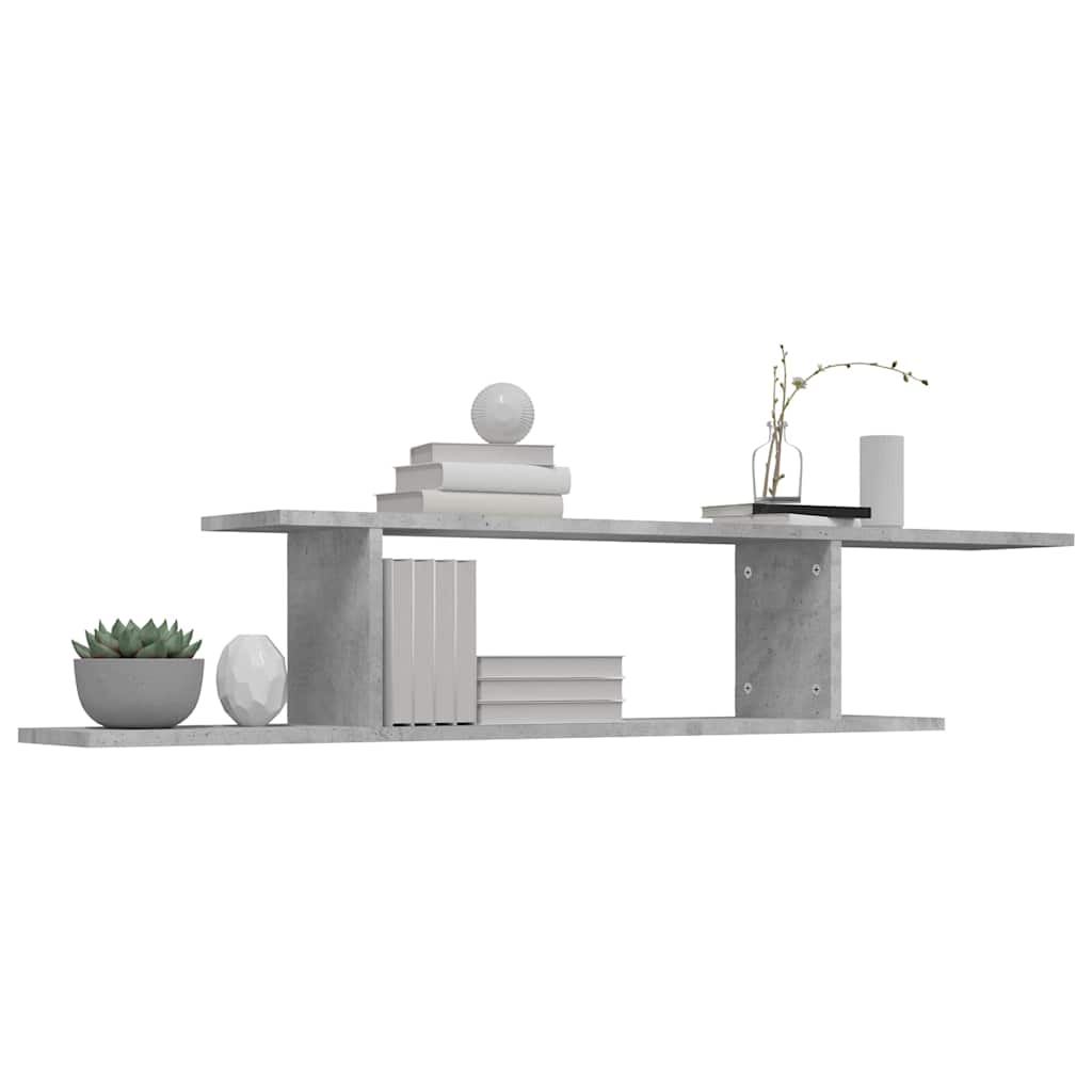 Scaffale TV Parete 125x18x23cm legno multistrato