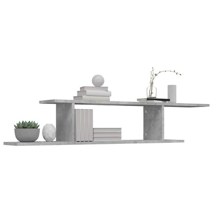 Scaffale TV Parete 125x18x23cm legno multistrato