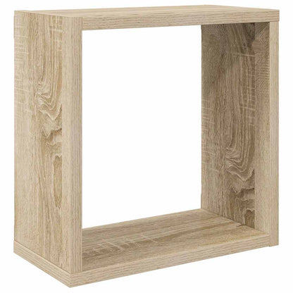Mensole a Cubo 4 pz Rovere Sonoma 30x15x30 cm | homemem39